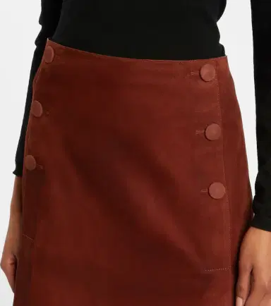 Yves Salomon Suede miniskirt | Thumbnail 4