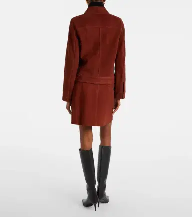 Yves Salomon Suede miniskirt | Thumbnail 5