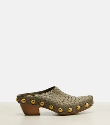 Bottega Veneta Gondola Intrecciato studded leather clogs | Thumbnail 3 Bottega Veneta Gondola Intrecciato studded leather clogs | Thumbnail 3