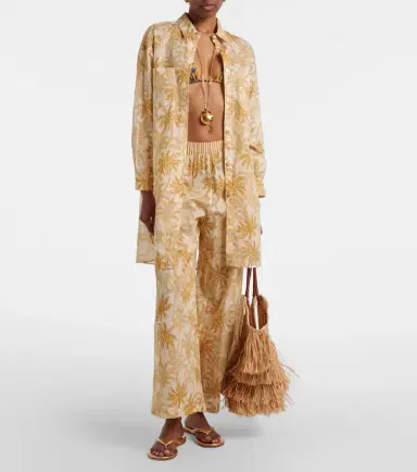 Eres Itinerant printed cotton wide-leg pants | Thumbnail 3