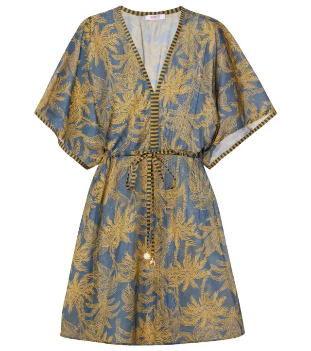 Peninsule cotton voile minidress