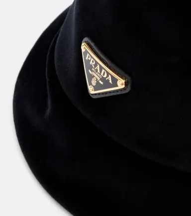Prada Cotton velvet bucket hat | Thumbnail 3
