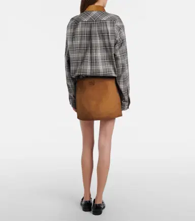 Miu Miu Suede miniskirt | Thumbnail 4 Miu Miu Suede miniskirt | Thumbnail 4