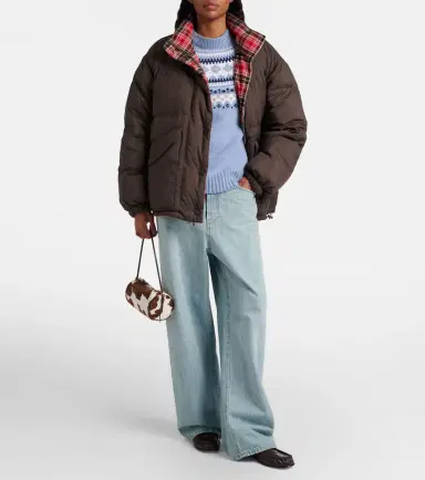Miu Miu Reversible down jacket | Thumbnail 2 Miu Miu Reversible down jacket | Thumbnail 2