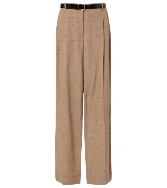 Dolce & Gabbana Pleated belted wide-leg pants