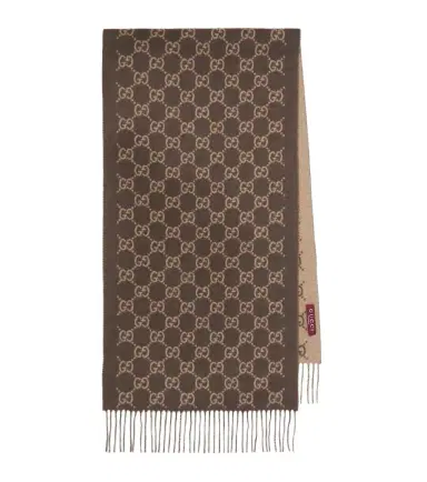 Gucci GG fringed cashmere scarf | Thumbnail 1