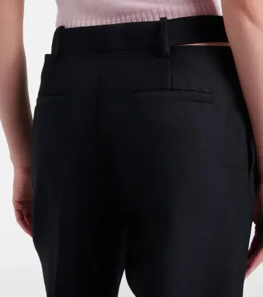 Jil Sander Cutout wool and mohair straight pants | Thumbnail 2 Jil Sander Cutout wool and mohair straight pants | Thumbnail 2