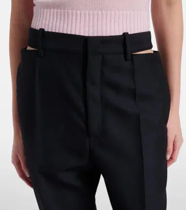 Jil Sander Cutout wool and mohair straight pants | Thumbnail 6 Jil Sander Cutout wool and mohair straight pants | Thumbnail 6