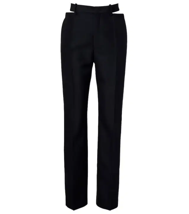 Jil Sander Cutout wool and mohair straight pants