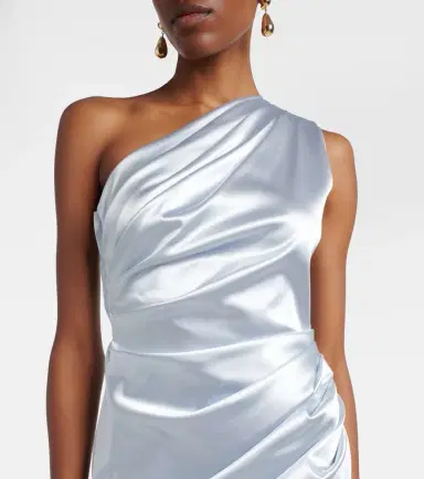 Dolce & Gabbana Ruched one-shoulder satin cocktail dress | Thumbnail 3 Dolce & Gabbana Ruched one-shoulder satin cocktail dress | Thumbnail 3