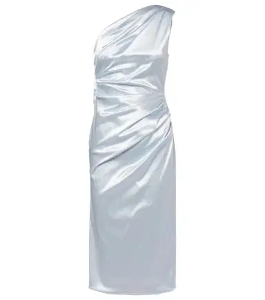 Dolce & Gabbana Ruched one-shoulder satin cocktail dress | Thumbnail 1 Dolce & Gabbana Ruched one-shoulder satin cocktail dress | Thumbnail 1
