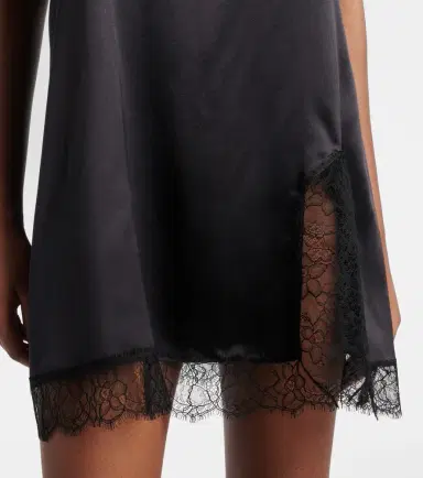 Dolce & Gabbana Silk and cotton-blend satin slip dress | Thumbnail 6