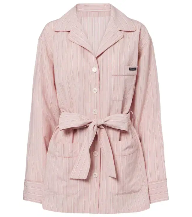 Belted striped shirt Belted striped shirt