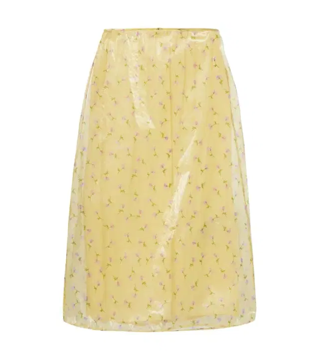 Jil Sander Floral organdy midi skirt