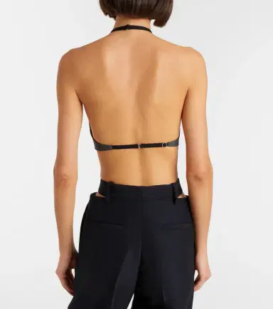 Jil Sander Halterneck virgin wool crop top | Thumbnail 3 Jil Sander Halterneck virgin wool crop top | Thumbnail 3