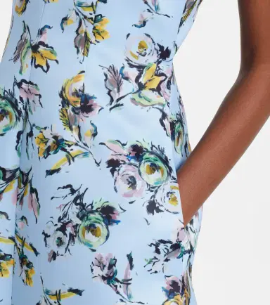 Emilia Wickstead Abella floral satin cocktail dress | Thumbnail 2