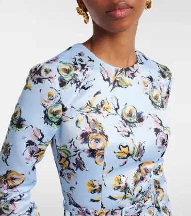 Emilia Wickstead Capucine floral midi dress | Thumbnail 4 Emilia Wickstead Capucine floral midi dress | Thumbnail 4