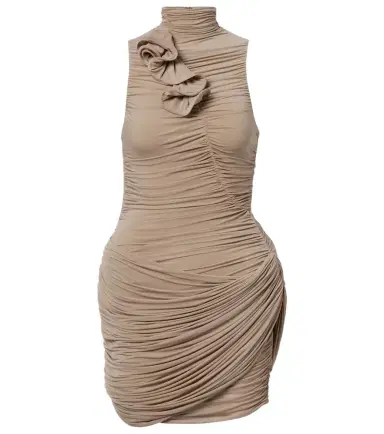 Magda Butrym Floral-appliqué ruched minidress | Thumbnail 1