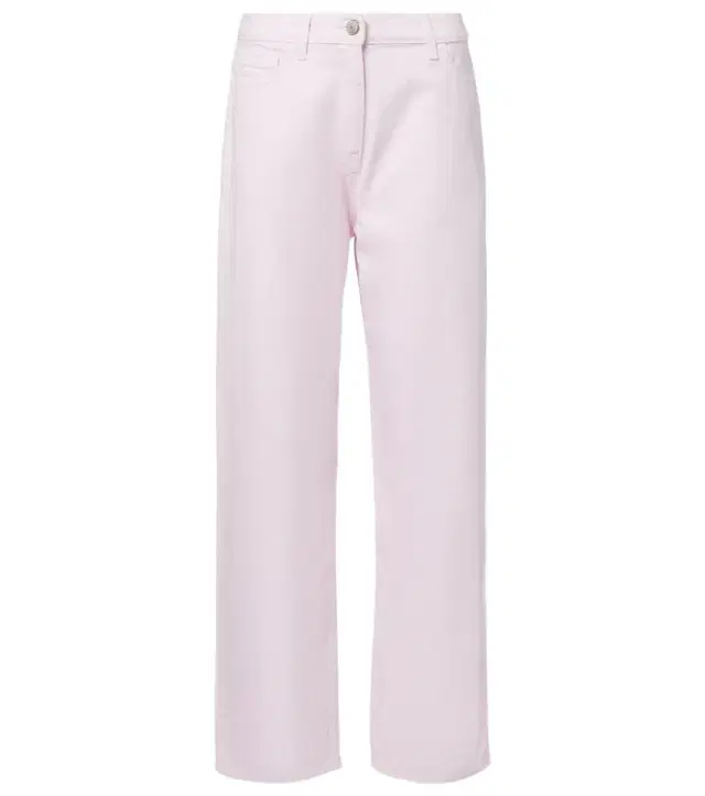 Mid-rise wide-leg jeans
