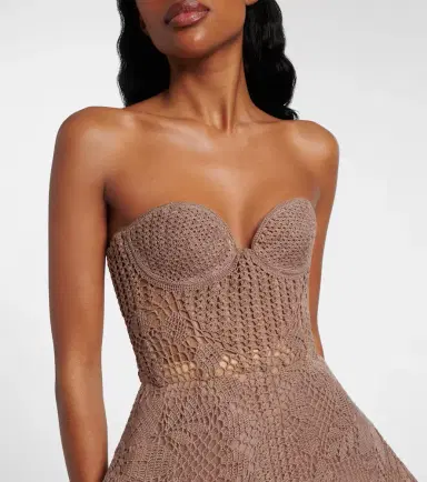 Magda Butrym Crochet cotton corset dress | Thumbnail 4