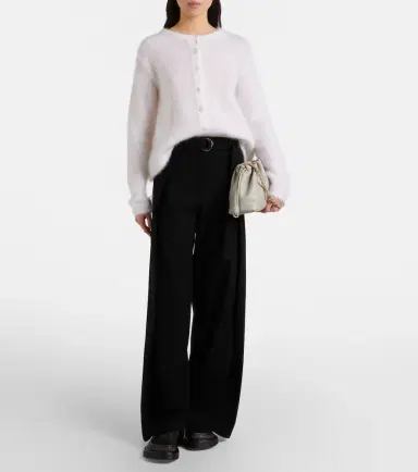 Loewe Belted wool wide-leg pants | Thumbnail 6