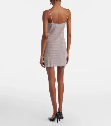 Magda Butrym Floral-appliqué shirred crêpe minidress | Thumbnail 4