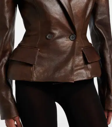 Magda Butrym Peplum leather jacket | Thumbnail 2