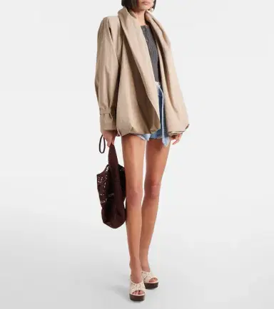 Magda Butrym Draped cotton jacket | Thumbnail 3 Magda Butrym Draped cotton jacket | Thumbnail 3
