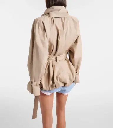 Magda Butrym Draped cotton jacket | Thumbnail 4 Magda Butrym Draped cotton jacket | Thumbnail 4