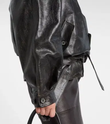 Magda Butrym Belted leather jacket | Thumbnail 6 Magda Butrym Belted leather jacket | Thumbnail 6