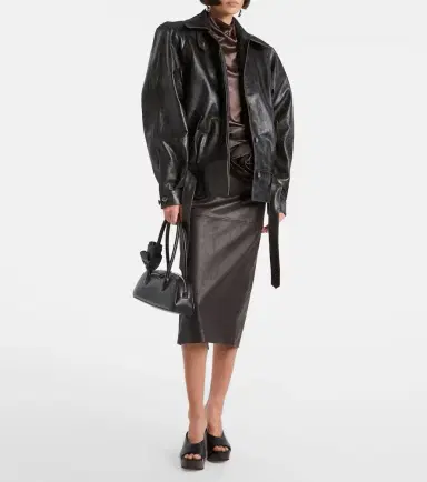 Magda Butrym Belted leather jacket | Thumbnail 7 Magda Butrym Belted leather jacket | Thumbnail 7