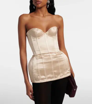 Magda Butrym Silk satin corset | Thumbnail 5