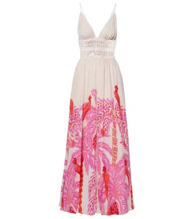 Poupette St Barth Havana crochet-trimmed floral maxi dress | Thumbnail 1