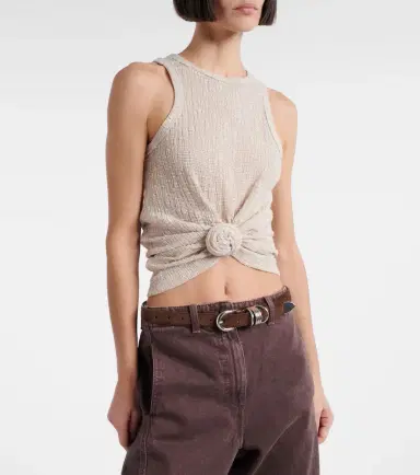 Magda Butrym Floral-appliqué tank top | Thumbnail 3