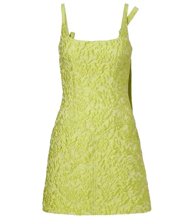 Emilia Wickstead Eliezer floral cloqué minidress