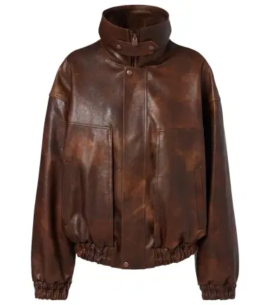Magda Butrym Leather blouson jacket | Thumbnail 1 Magda Butrym Leather blouson jacket | Thumbnail 1