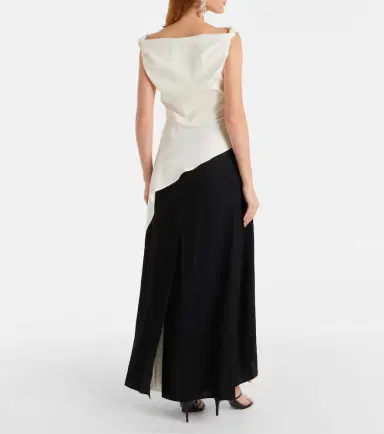 Proenza Schouler Daliah draped crêpe satin maxi dress | Thumbnail 4 Proenza Schouler Daliah draped crêpe satin maxi dress | Thumbnail 4