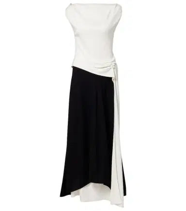 Proenza Schouler Daliah draped crêpe satin maxi dress | Thumbnail 1 Proenza Schouler Daliah draped crêpe satin maxi dress | Thumbnail 1