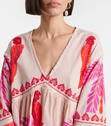 Poupette St Barth Mahault printed cotton minidress | Thumbnail 4
