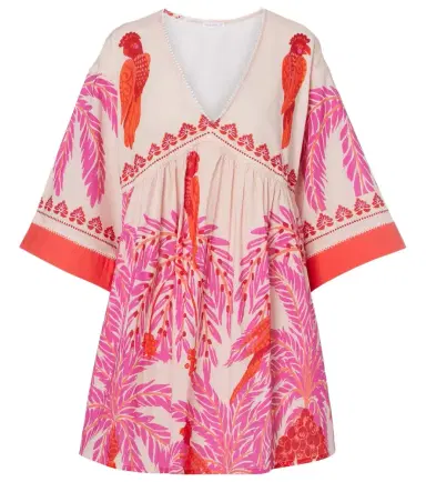 Poupette St Barth Mahault printed cotton minidress | Thumbnail 1
