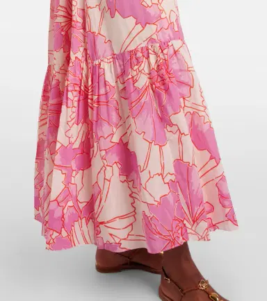 Poupette St Barth Suzanne off-shoulder cotton maxi dress | Thumbnail 2