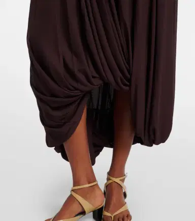 Proenza Schouler Gabri draped one-shoulder jersey midi dress | Thumbnail 7