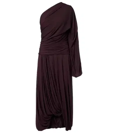 Proenza Schouler Gabri draped one-shoulder jersey midi dress | Thumbnail 1