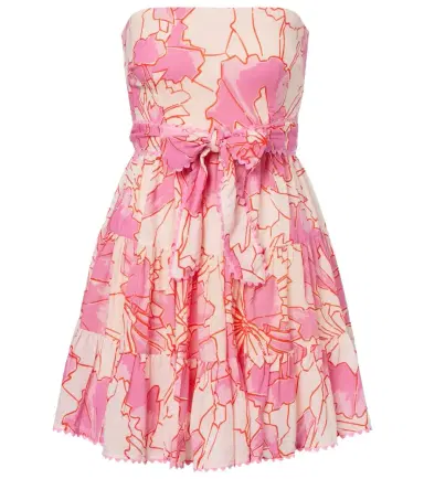 Poupette St Barth Christine printed cotton minidress | Thumbnail 1