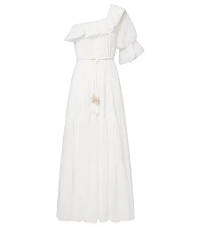 Jay ruffled cotton muslin maxi dress