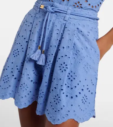 Poupette St Barth Broderie anglaise cotton shorts | Thumbnail 2
