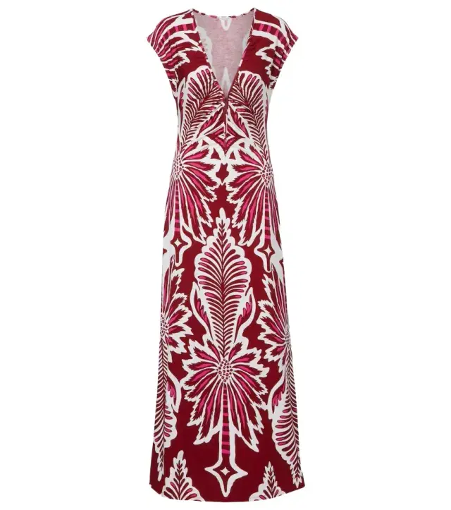 Nova floral jersey maxi dress