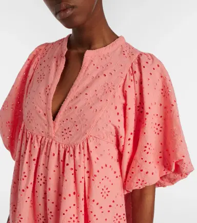 Poupette St Barth Cruz broderie anglaise cotton minidress | Thumbnail 5