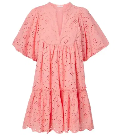 Poupette St Barth Cruz broderie anglaise cotton minidress | Thumbnail 1