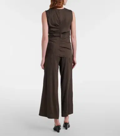 Proenza Schouler Calla linen-blend wide-leg pants | Thumbnail 3 Proenza Schouler Calla linen-blend wide-leg pants | Thumbnail 3